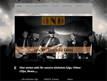 Tablet Screenshot of dry-and-dirty.de